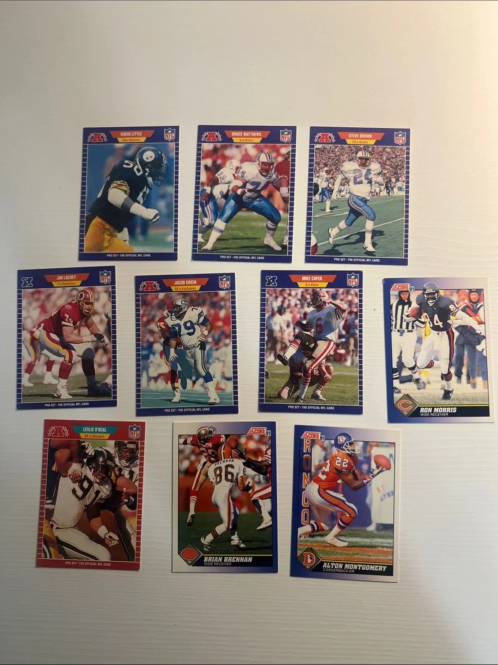 87 Vintage NFL Football Card Lot - Great for Collectors